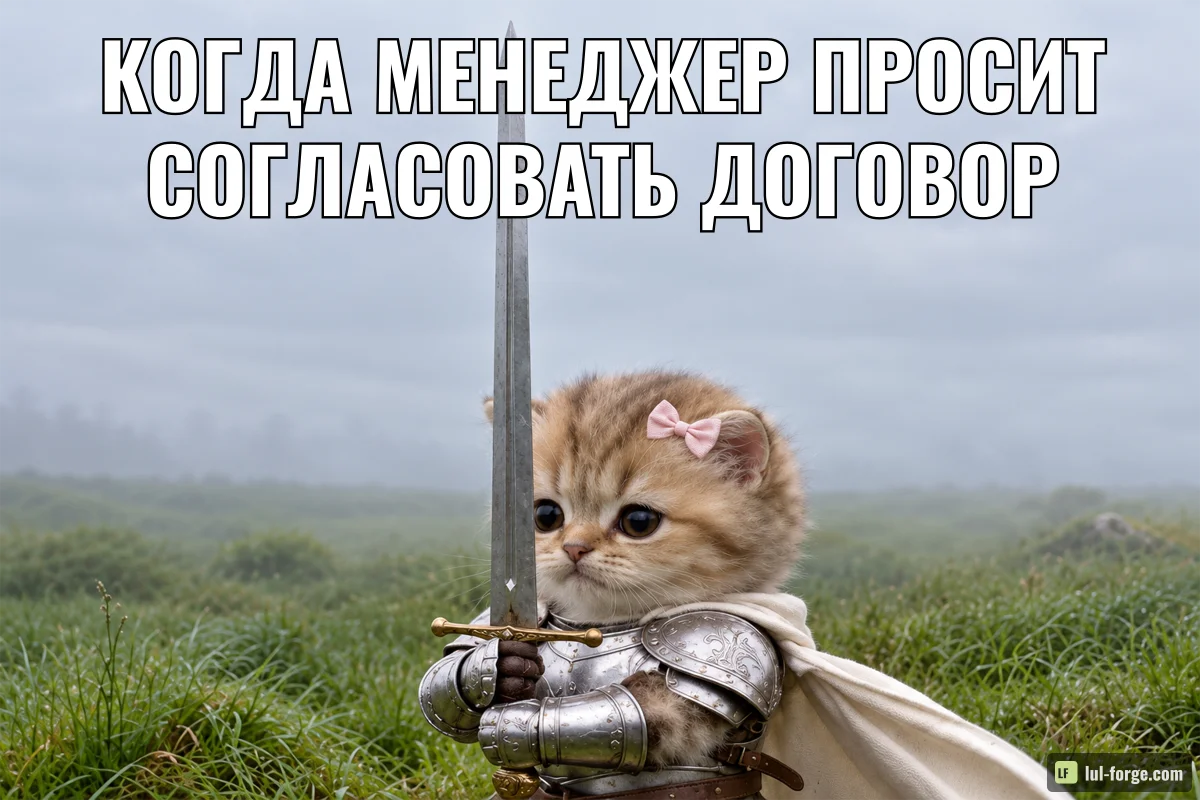КОГДА МЕНЕДЖЕР ПРОСИТ СОГЛАСОВАТЬ ДОГОВОР