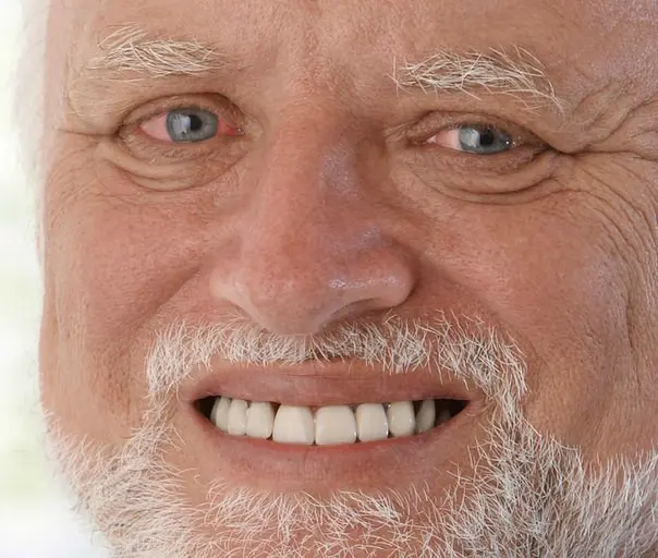 Hide The Pain Harold blank meme template
