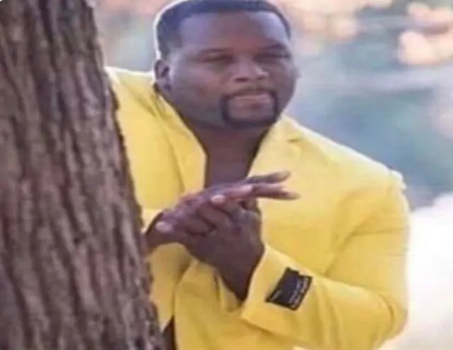 Man in a yellow jacket blank meme template