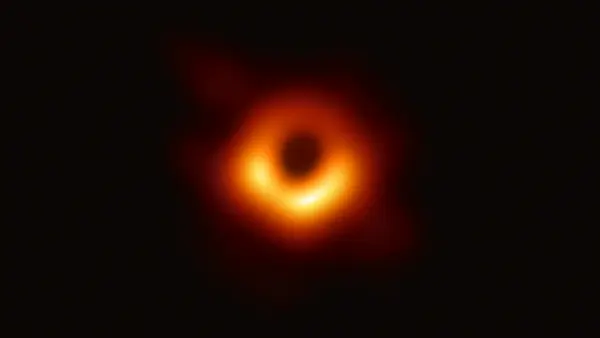 Photograph of a black hole blank meme template