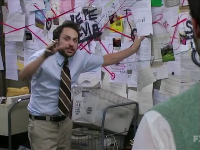 Charlie Conspiracy (Always Sunny in Philidelphia) blank meme template