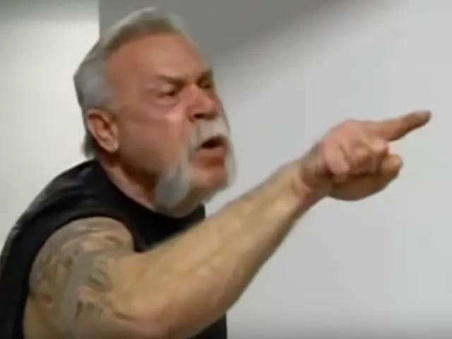 Quarrel at American Chopper show blank meme template