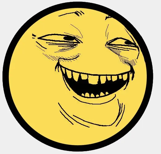 Yoba-face blank meme template
