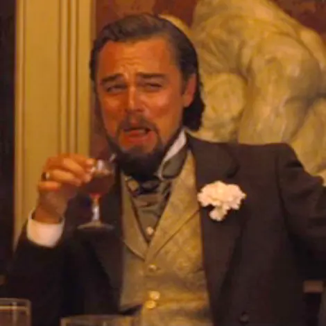 Laughing Leo blank meme template