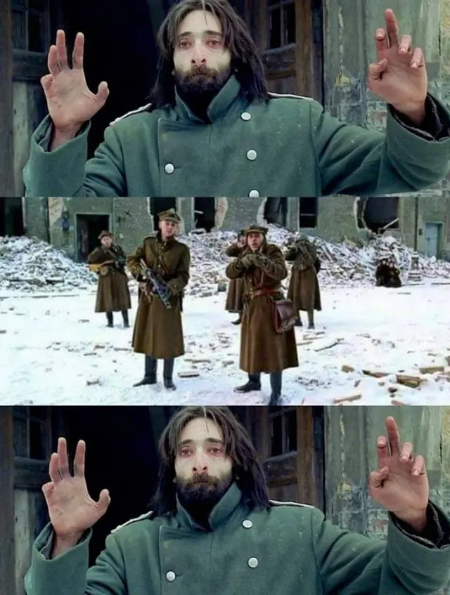 no disparen/ Dont shoot blank meme template