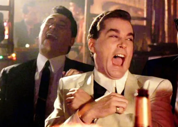 Goodfellas Laugh blank meme template