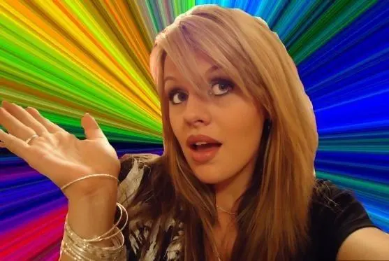 Dumb Blonde blank meme template