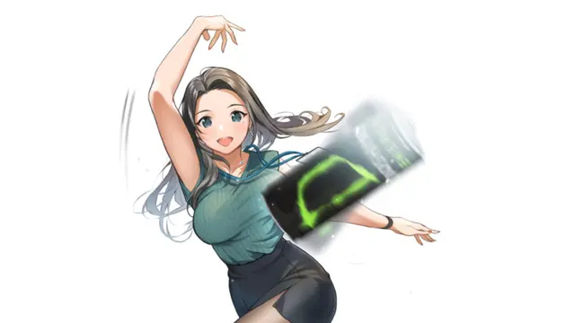 Anime Girl Throwing Things blank meme template