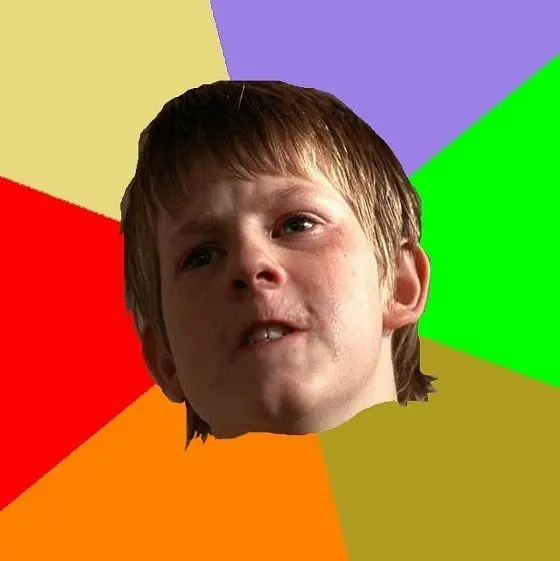 Angry schoolboy blank meme template