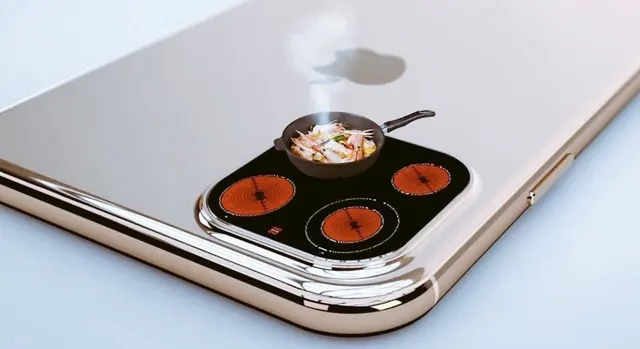 Шаблон мема «Мемы про камеру iPhone 11 и iPhone 11 Pro» без готовой подписи