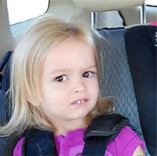 Confused Little Girl blank meme template