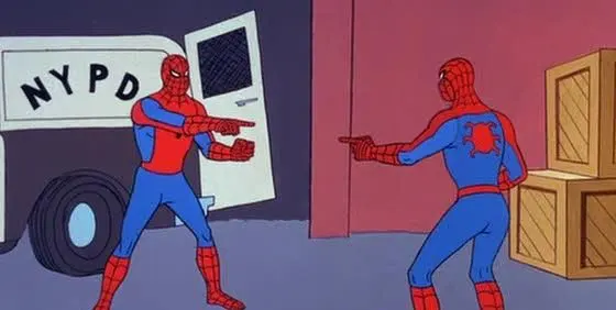 Spider Man Double meme template