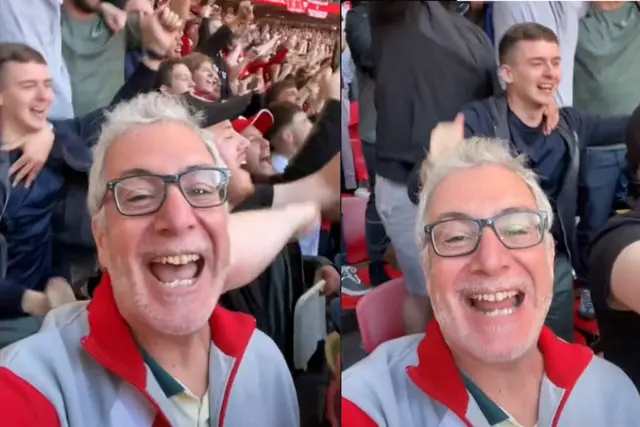 Fans sing One Kiss blank meme template