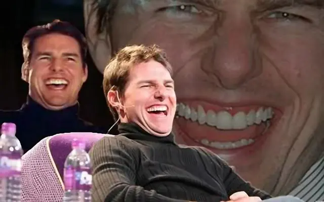 Laughing Tom Cruise blank meme template