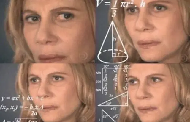Math Lady meme template