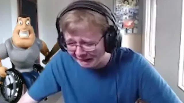 CallMeCarson Crying Next to Joe Swanson blank meme template