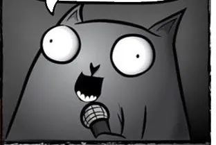 Stand-up Comedy Cat blank meme template
