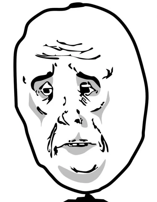 Okay Guy Rage Face 2 blank meme template