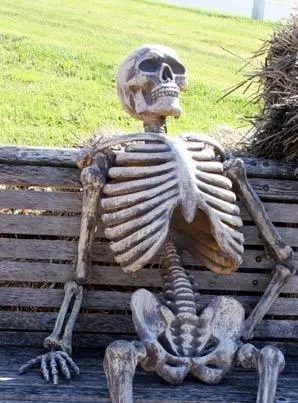 Waiting Skeleton blank meme template