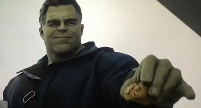 Hulk Gives Ant-Man a Taco blank meme template
