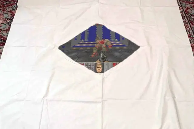 Duvet cover hole blank meme template