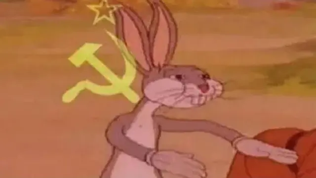 Communist Bugs Bunny blank meme template