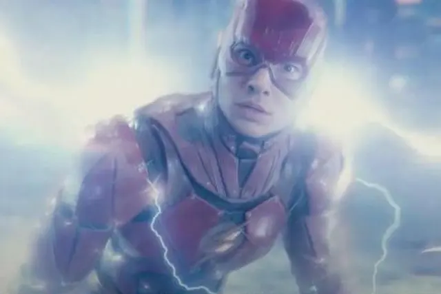 The Flash Looking at Superman blank meme template