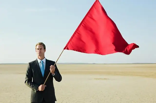 Red flag blank meme template