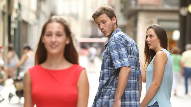 Disloyal man blank meme template
