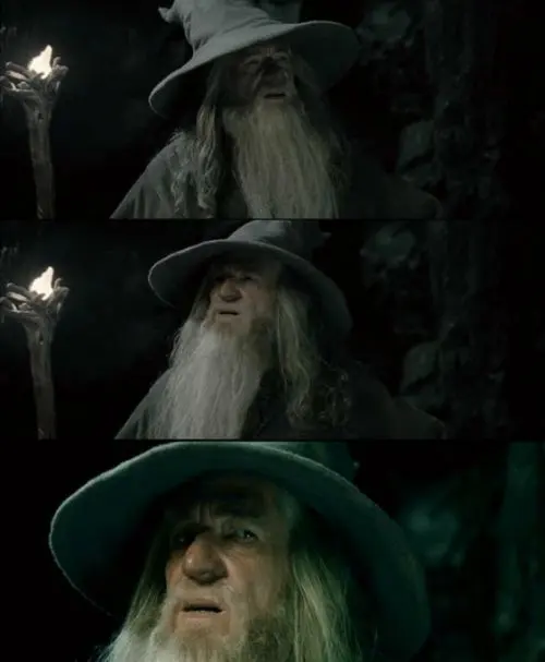 Confused Gandalf blank meme template