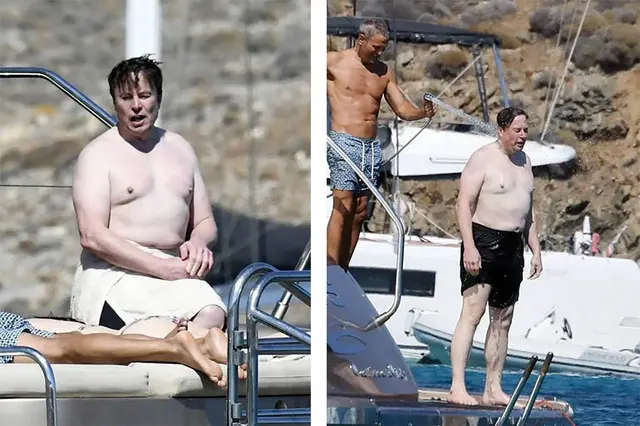 Shirtless Elon Musk blank meme template