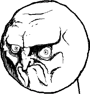 Шаблон мема «NO Rage Face» без готовой подписи