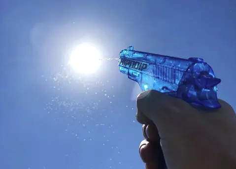 Firing a Gun at the Sun blank meme template