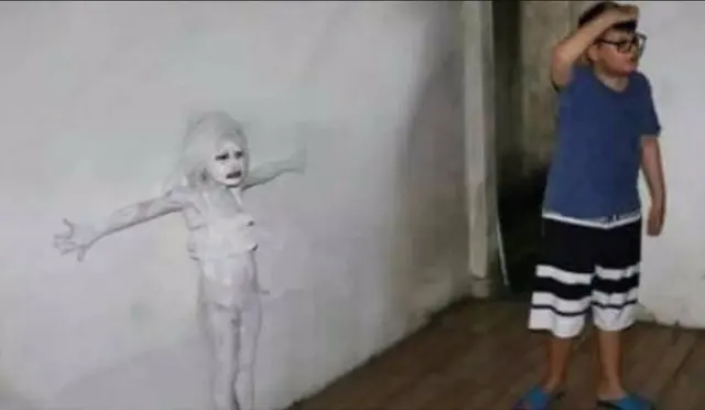 Girl merges with the wall blank meme template