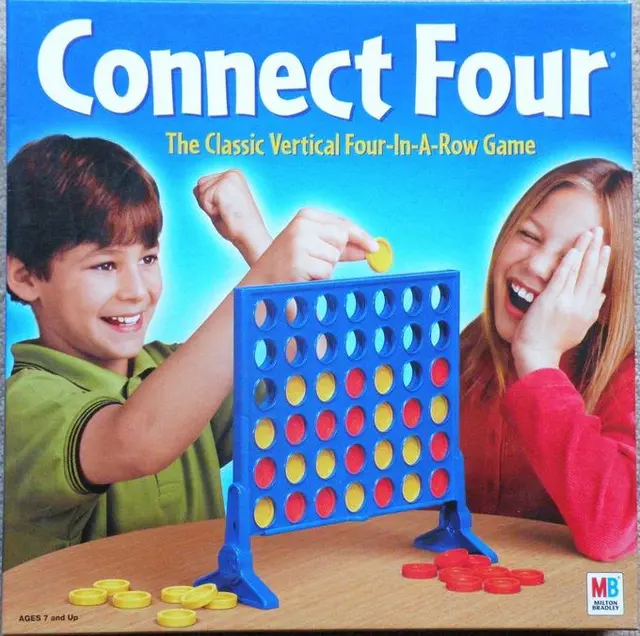 Children playing the board game Connect Four meme template