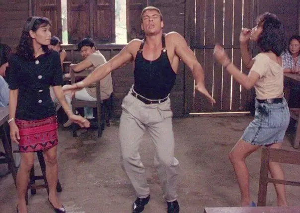 Van Damme dancing blank meme template