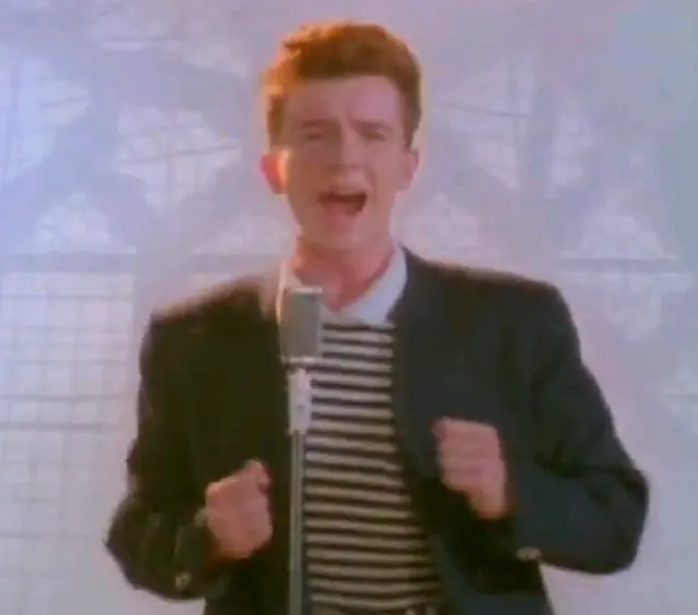 Rickroll blank meme template