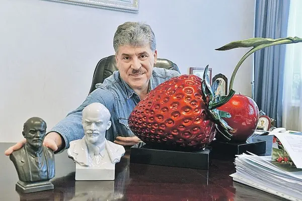 What you need to know about Pavel Grudinin: strawberries, bots and Spider-Man blank meme template
