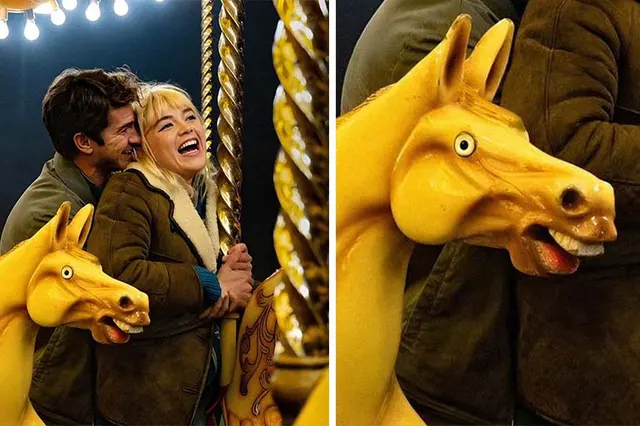 Yellow ugly horse blank meme template