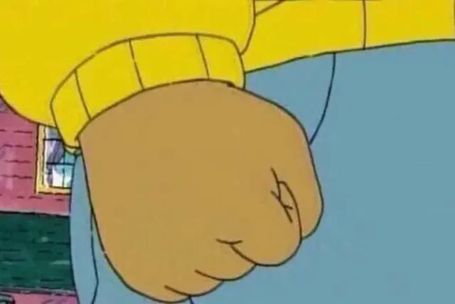 Arthur’s fist blank meme template