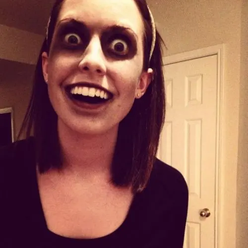 Zombie Overly Attached Girlfriend blank meme template