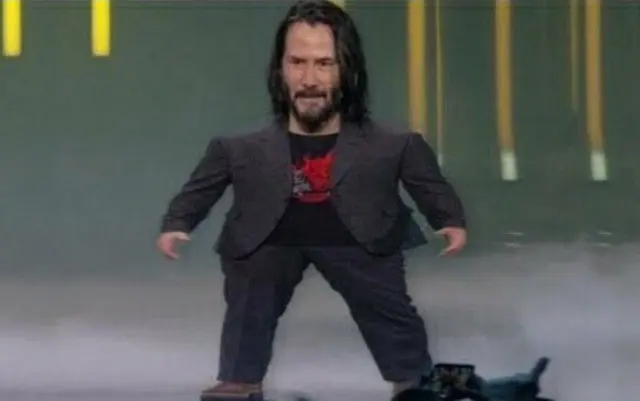 Mini Keanu Reeves blank meme template