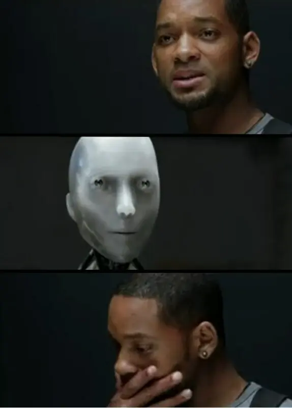 You're just a robot, imitation of life blank meme template