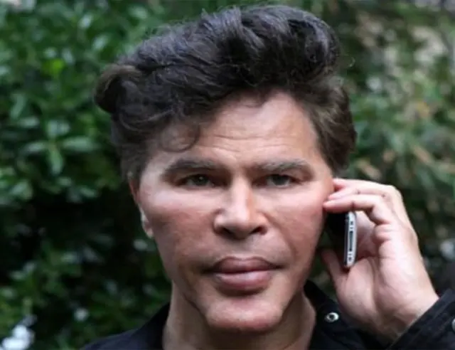 Bogdanoff with phone blank meme template
