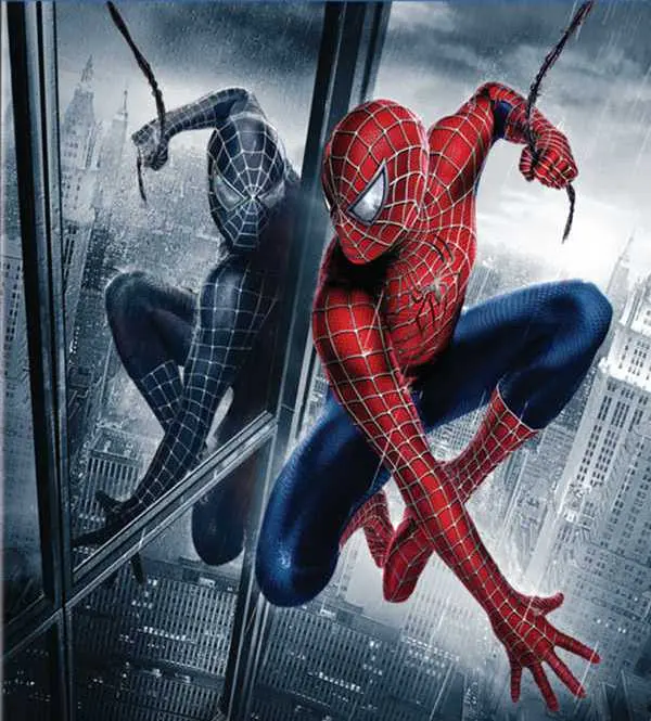 Spiderman and his black double blank meme template