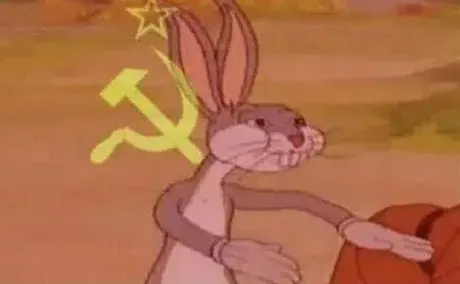 Bugs bunny communist blank meme template