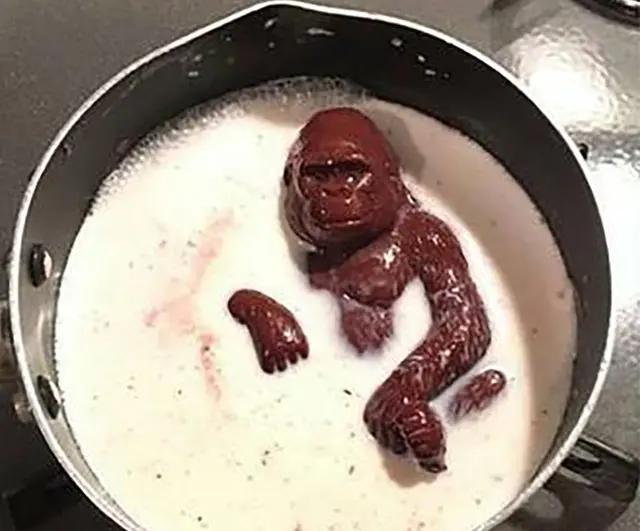 Chocolate Gorilla Melting blank meme template