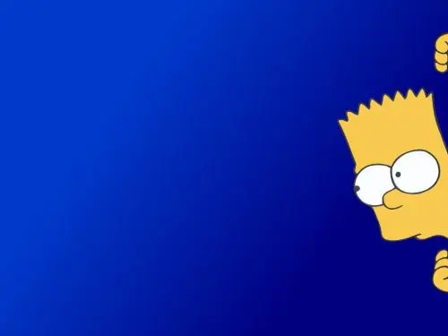 Bart Simpson Peeking blank meme template