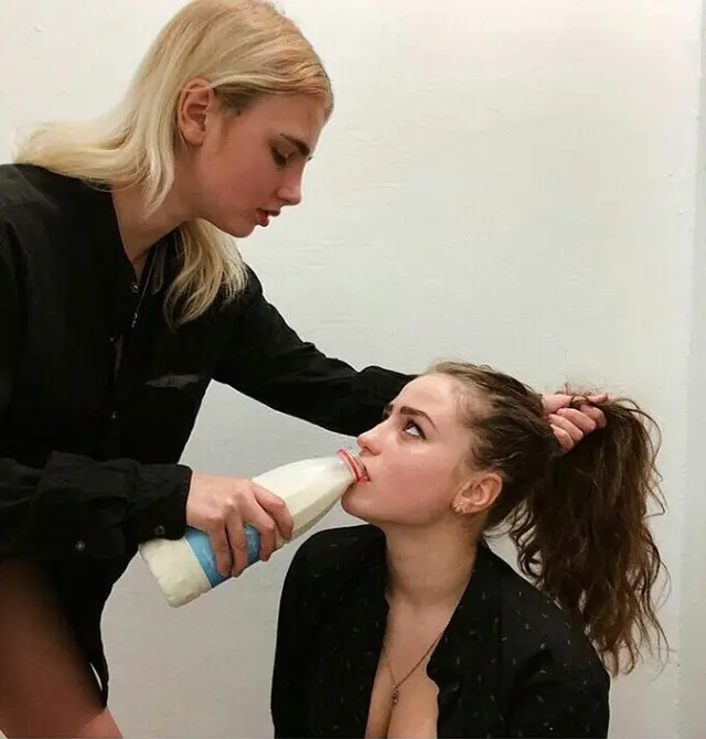 Forced to Drink Milk blank meme template