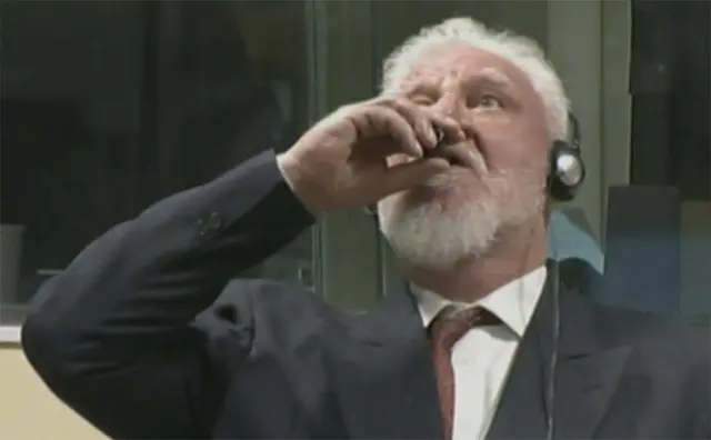 General Praljak drank poison blank meme template
